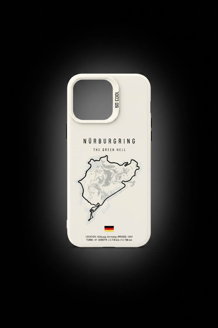 Cover Bianca Nürburgring - Sfondo Nero